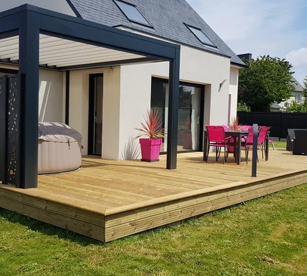pose pergola ploudaniel