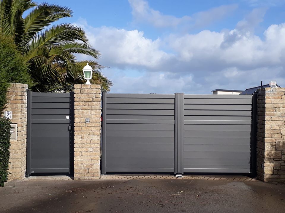 pose portail brest morlaix gris