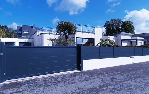 pose-cloture-portail-gris-brest